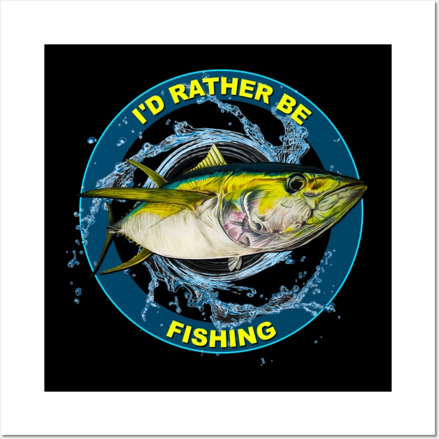 I'd rather be fishing Wall Art by Art by Paul